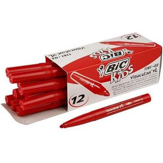 BIC Visa Color Tusch Rød 3 mm - 12 stk.