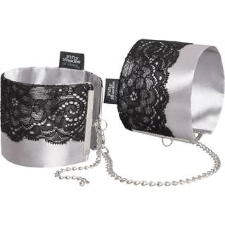Fifty Shades of Grey - Satin Håndjern (sølv)