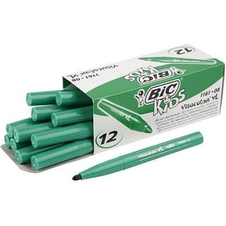 BIC Visa Color Tusch Mellem Grøn 3 mm - 12 stk.