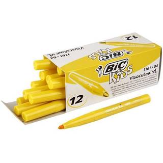 BIC Visa Color Tusch Gul 3 mm - 12 stk.