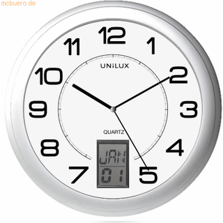 Unilux Instict vægur Ø31 cm aluminium