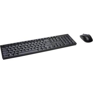 Kensington Pro Fit Low-Profile Desktop Set - Tastatur & Mus sæt - Engelsk - UK - Sort