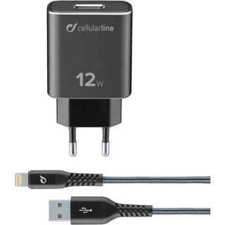 Cellularline 220V Tetra Force Extreme Charger Kit 12W, Lightning