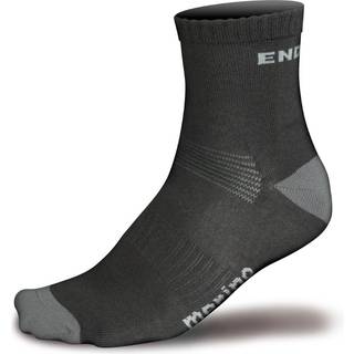 Endura BaaBaa Merino Winter Strømpe 2 pak Sort - Størrelse Small/Medium