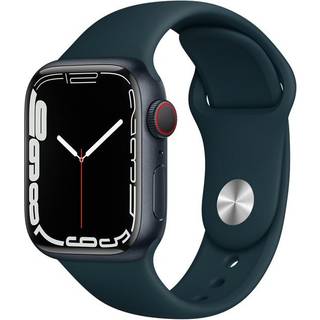 Apple Watch S7 GPS/Cell 41mm Alu (PRODUCT)RED Sports band | ✔︎ På lager online