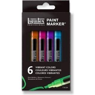 LIQUITEX Paint Marker Fin 6 Set Vibrant