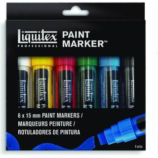 Wide Paint Marker Fluorescent 6pcs