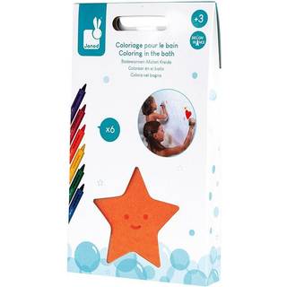Janod Coloring In The Bath farvekridt til badet 3 y+ 6 stk. - 6 stk.