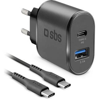 SBS oplader 18 W - sort (På lager i butik)