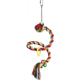 Trixie Spiral Rope Perch 50 cm/ø 21 mm assorted colours