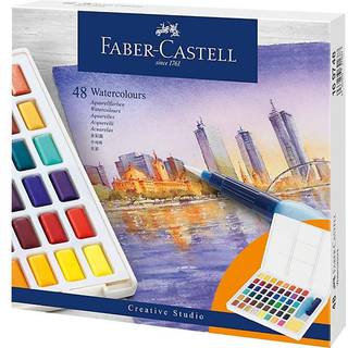 Faber-Castell Vandfarver med Pensel 48 stk - Flerfarvet