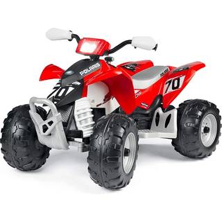 PegPérego Polaris Outlaw Firehjulet ATV 330W, Rød/Hvid