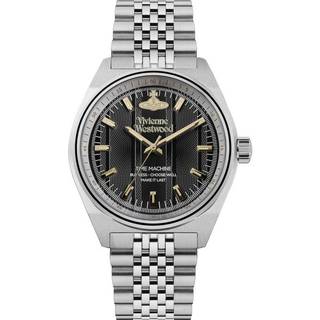 Vivienne Westwood Sydenham Black Dial Stainless Steel Bracelet Men's Watch VV251BKSL