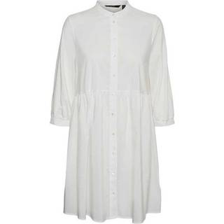 Sisi 3/4 Kjole - Sne Hvid - Dame - M - Vero Moda