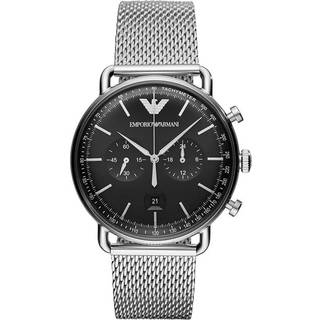Emporio Armani Aviator Herreur AR11104 Chrono tachymeter-urskive Meshrem