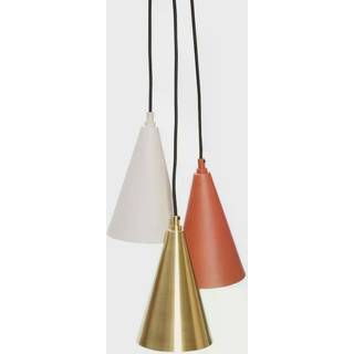 Hübsch Pendel 3 stk Brun-messing-beige