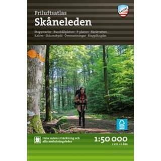 Calazo förlag Friluftsatlas Skåneleden 1:50.000 NoColour, OneSize