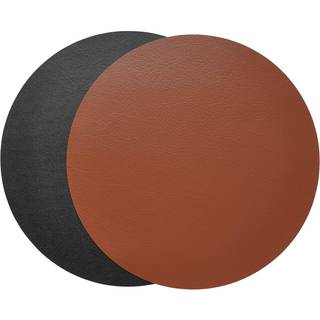 Quadro vendbar dækkeserviet 38 cm. sort/grå