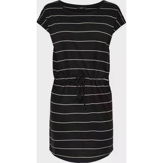 ONLY Løs Kortærmet Kjole May Black Thin Stripes