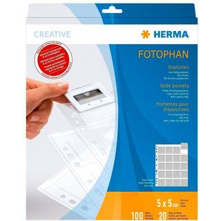 HERMA Slide Pockets 5x5 100 sheets clear/matt 7699