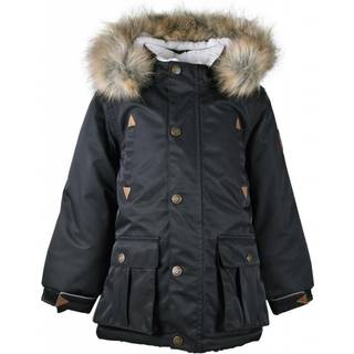 Mikk-Line - Vinterjakke Twill Nylon Boy Parca - Black - 110