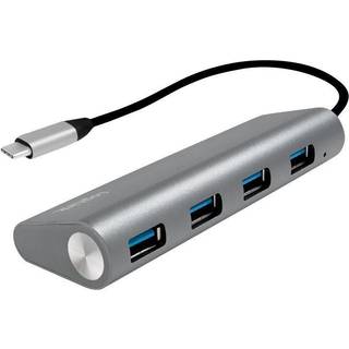 LogiLink USB-C 3.1 hub 4 port USB hub - USB 3.2 - 4 ports - Grå
