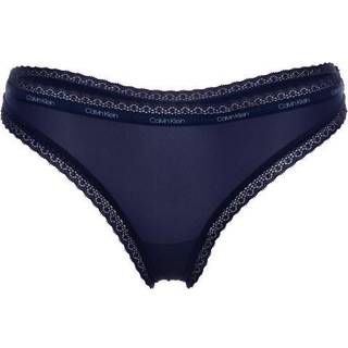 Calvin Klein Bottoms Up Refresh Thong - Navy-2 - X-Small