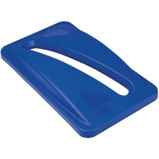 Rubbermaid plastlåg med slids blå