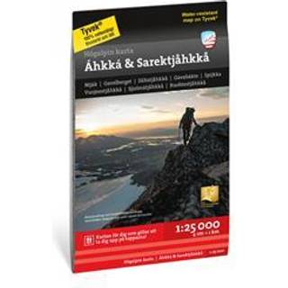 Calazo förlag Högalpin karta Áhkká & Sarektjåkkå 1:25.000 NoColour, OneSize