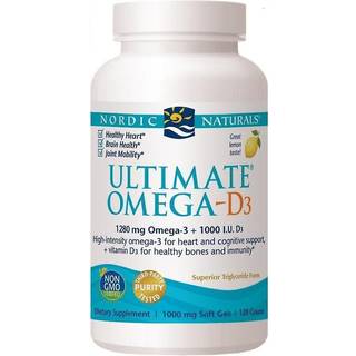 Ultimate Omega-D3, 1280 mg Citron - 120 bløde kapsler