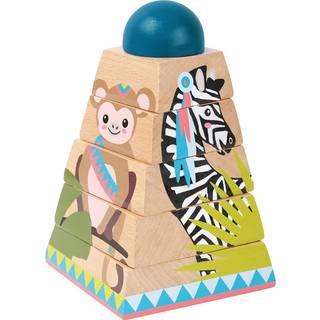 Small Foot - Wooden Stacking Tower Jungle 6 pcs.