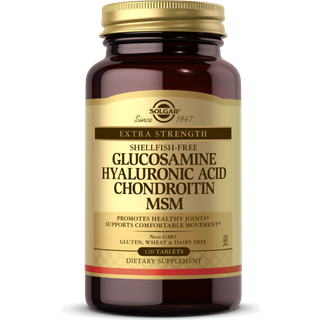Solgar - Glucosamin, Hyaluronsyre, Chondroitin og MSM 120 tabletter