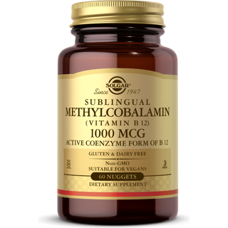 Solgar - Sublingual Methylcobalamin (Vitamin B12) 1000 mcg, 60 tabletter