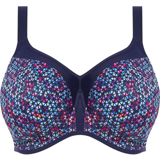 Elomi Energise Underwire Sport Support Bra - Navy pattern - H 80