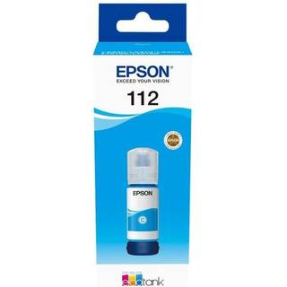Epson Ink/112 EcoTank Pigment Cyan Bottle - Blækrefill Cyan