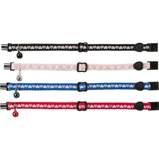 Trixie Cat collar hearts assorted colours