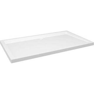 brusekar 70x120 cm ABS rektangulært hvid