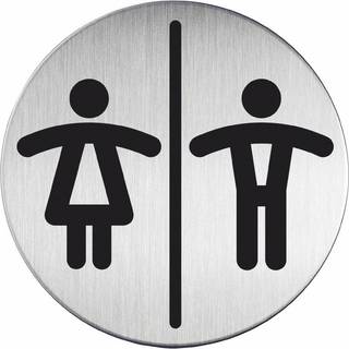 Durable Skilt | Rundt | Dame/Herre toilet
