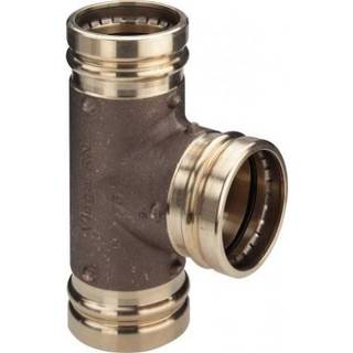 Viega Sanpress XL T-stykke 76,1 mm rødgods