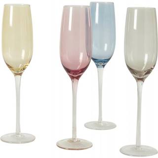 Champagneglas Sæt 4 Farver