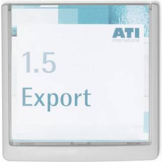 Durable dørskilt click sign 149x148,5mm grafit grå