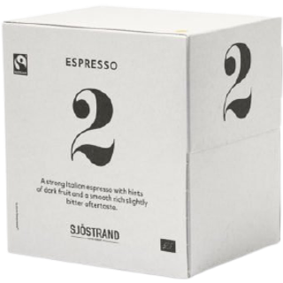 N°2 Espressokapsler, 100 stk.