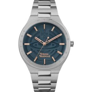 Vivienne Westwood Eltham Quartz Dark Blue Dial Stainless Steel Strap Women's Watch VV257TLSL