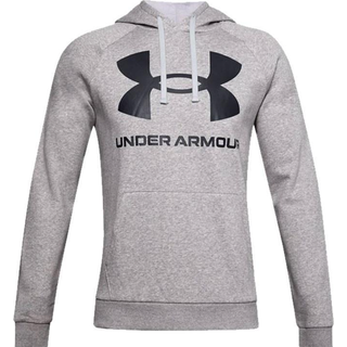 Under Armour Rival logo hættetrøje - Grå - Str. XXL - Modish.dk