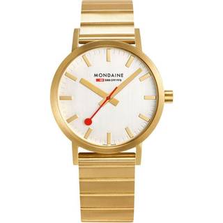 Mondaine A660.30360.80SBM Classic Grå/Gul guldtonet stål Ø40 mm