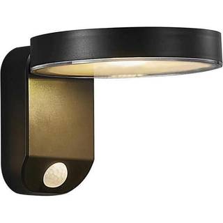 Nordlux Rica væglampe LED Sort  round 2118141003 solcellelampe
