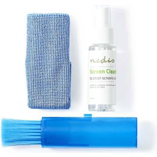 Nedis Skærmrens spray til Notebook / Smartphone / Tablet / TV Skærm - 35 ml incl klud & børste