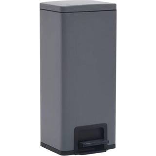 Pedalspand Fingeraftryksafvisende 30 L Rustfrit Stål - Grå