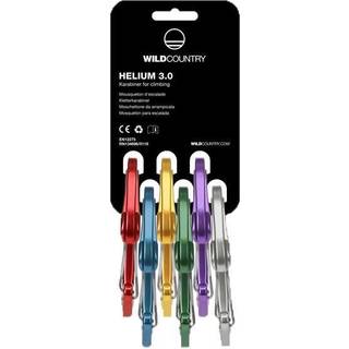 Wild Country Helium 3.0 Karabin med snaplås størrelse Rack 6-Pack farve sort