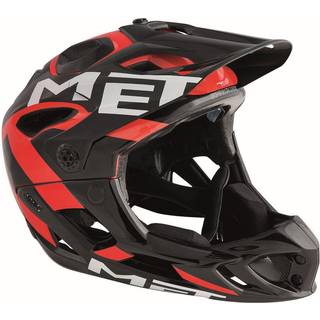 Met Parachute Full Face Hjelm Mat Sort - Hjelmstørrelse 54-58 cm